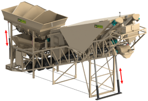 Self Erect Dry Mobile Batch Plant