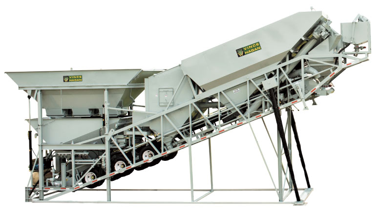 Concrete Batch Plant | Dry Mobile | HT-Series Haganator Travel-All