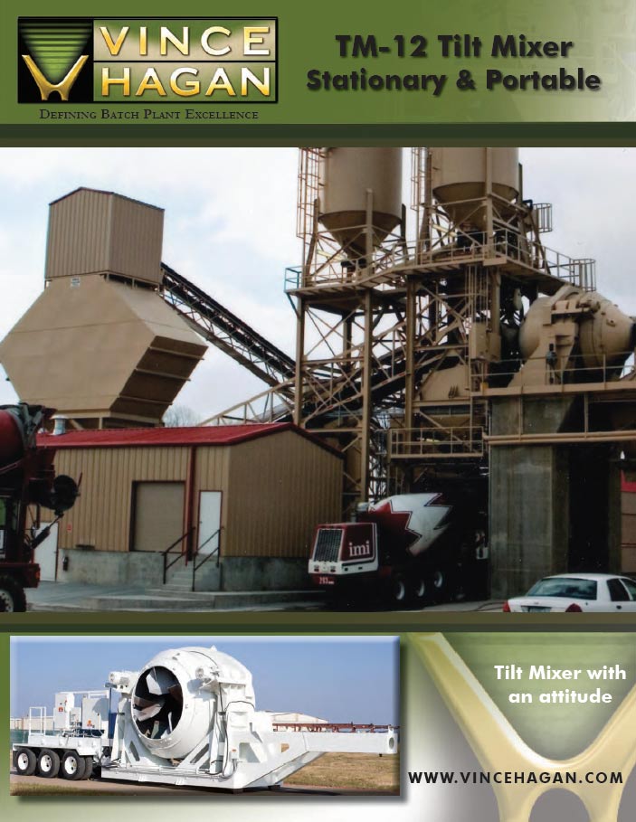 Download a Stationary & Portable TM 12 Tilt Mixer Concrete Batch Plant Vince Hagan Product Brochure Concrete Batch Plant | Stationary & Portable TM 12 Tilt Mixer | Vince Hagan Product Brochure