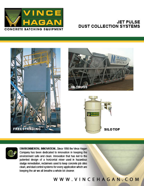 Download a Cement Dust Collectors Vince Hagan Product Brochure Cement Dust Collectors | In-Truss • Free Standing • Silo Top | Vince Hagan Product Brochure