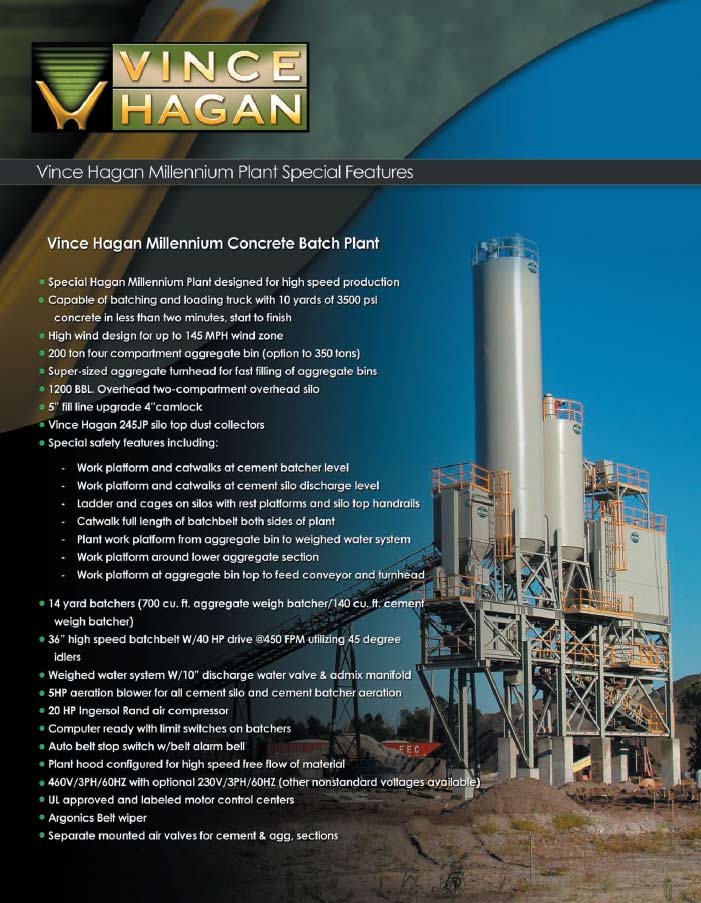 Download a Millennium Concrete Batch Plant Vince Hagan Product Brochure Concrete Batch Plant | Millennium | Vince Hagan Product Brochure