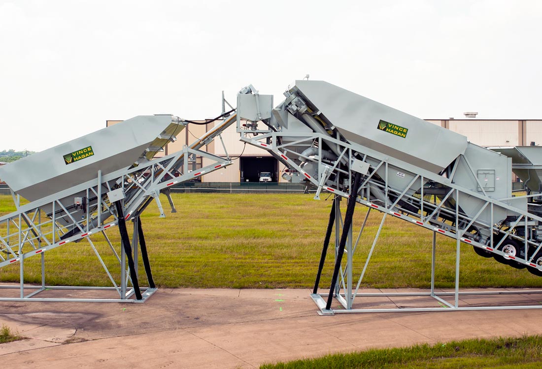 Self Erect Mobile Concrete Batch Plants