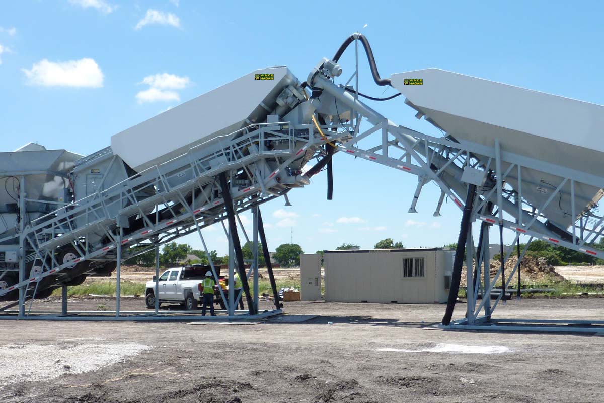 Dry batch concrete plant