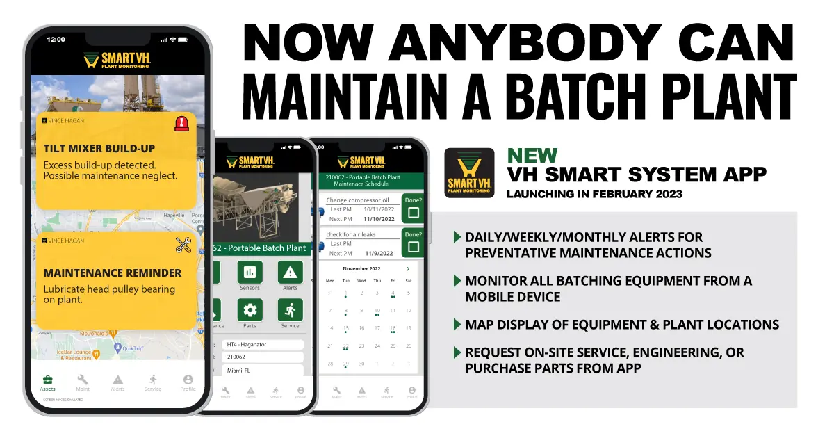 SmartVH™ Plant Monitoring System for your Batching Equipment