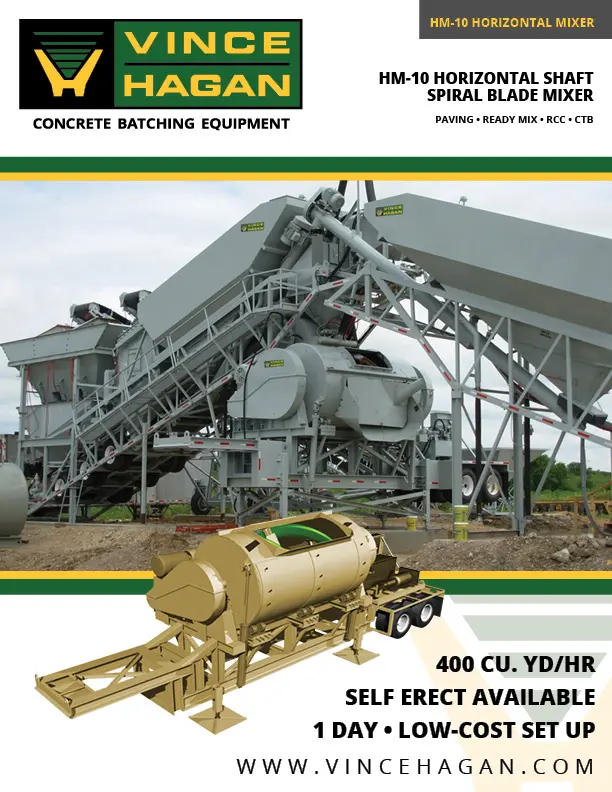 Horizontal Shaft Spiral Blade Mixer | HSM | Vince Hagan Product Brochure