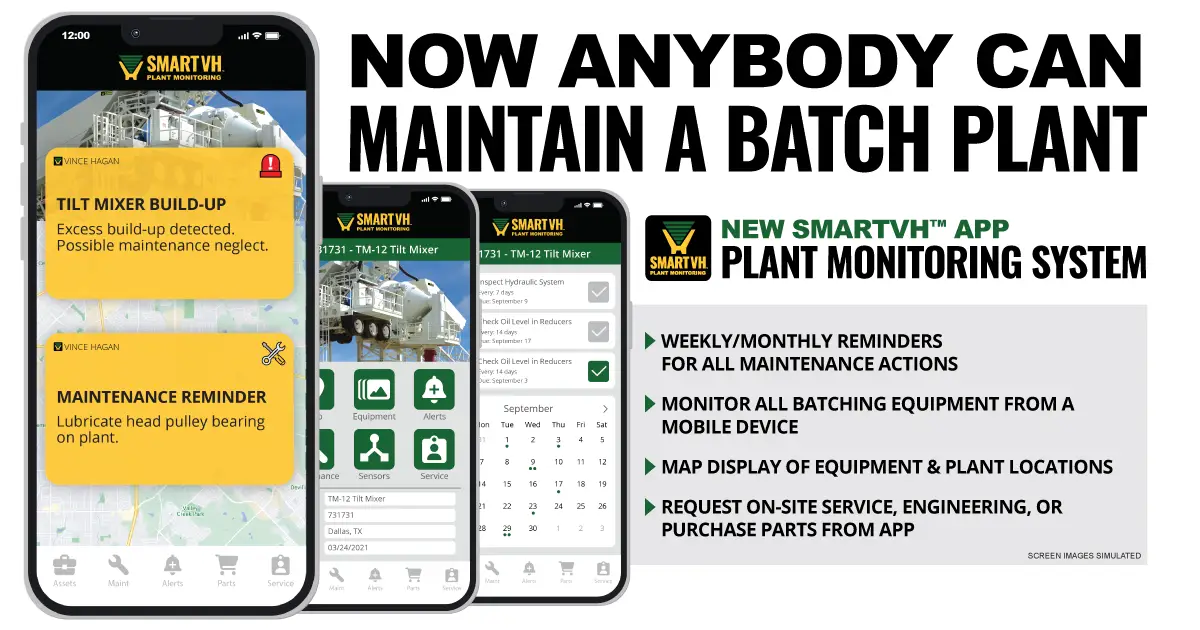 SmartVH™ Plant Monitoring System for your Batching Equipment