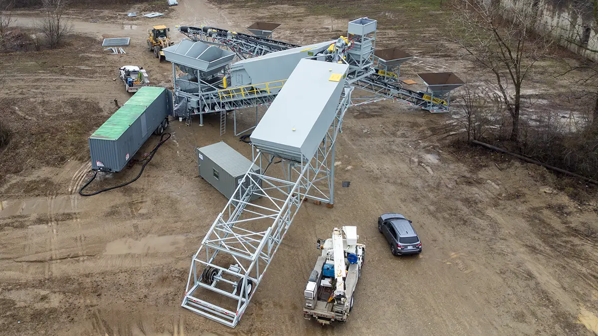 SHT Series Mobile Batch Plant Deployed in Ohio